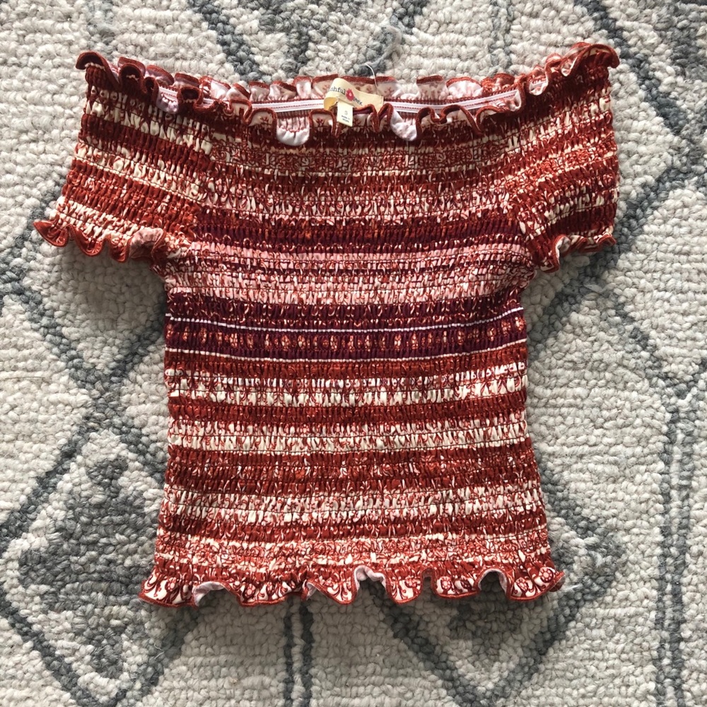 Off the shoulder crop top